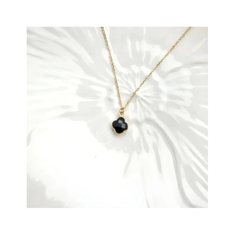 Naszyjnik koniczyna marokańska "Onyks"