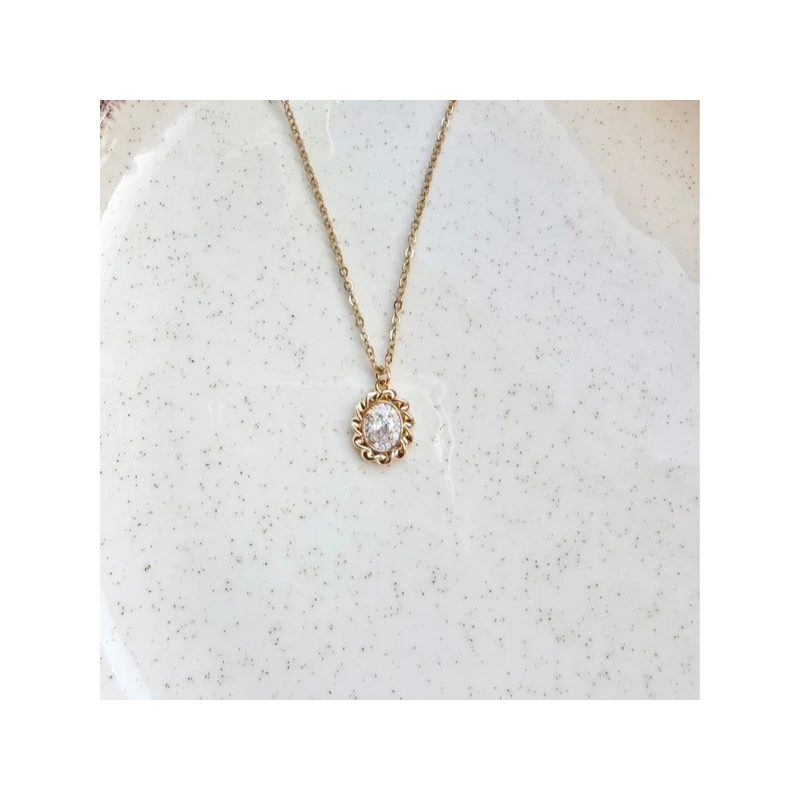 Naszyjnik "Minimalistyczna cyrkonia"