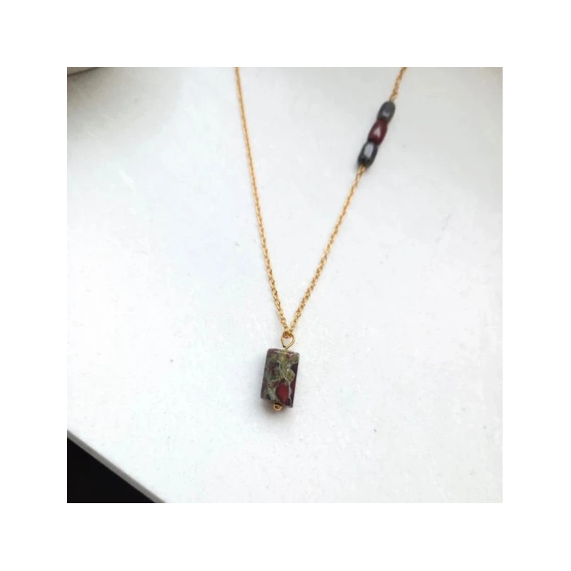 Naszyjnik "Jaspis Smocza Krew"